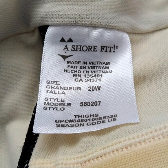 A Shore Fit Swimdress  Vint Inspired Black high Solutions Size 20 One Piece NEW - Picture 4 of 4